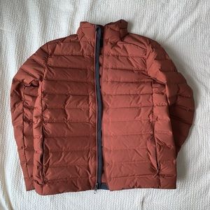 Lululemon Men’s Navigation Rust-colored Stretch Down Jacket (Size L)
